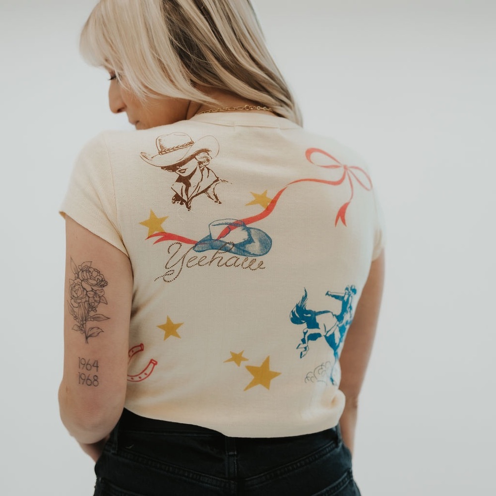 Western Flash Pointelle Tee